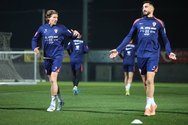 Rijeka: Trening hrvatske nogometne reprezentacije