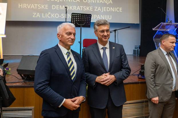 Gospić: Andrej Plenković na obilježavanju 36. obljetnice osnivanja HDZ-a u Ličko-senjskoj županiji
