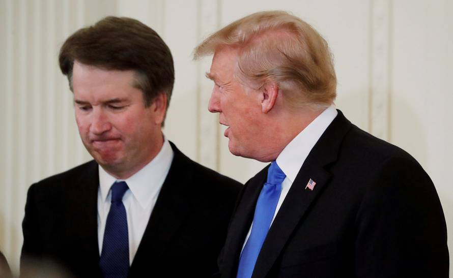 FILE PHOTO: President Trump appears with U.S. Supreme Court nominee Kavanaugh at his nomination announcement at the White House in Washington