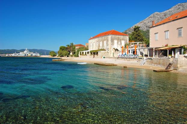 Shoreline,Of,Orebic,Town,On,Peljesac,Peninsula