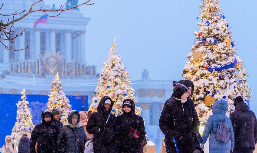 Christmas decorations in Moscow