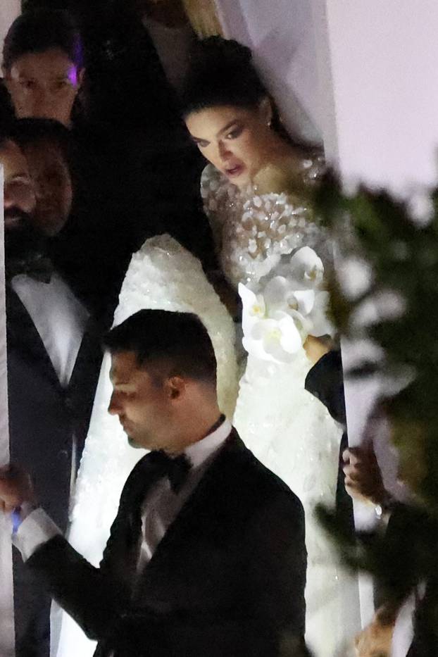 David Beckham, Maluma, and other guests arrive for the wedding of Marc Anthony and Nadia Ferreira at the Perez Art Museum in Miami