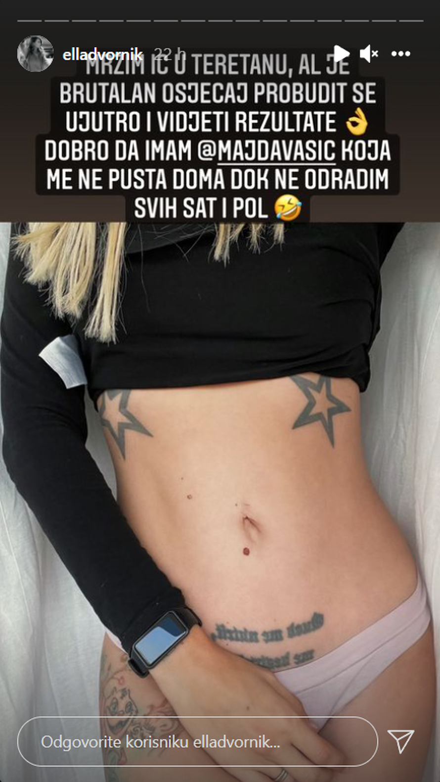 Ella Dvornik: 'Tek sada ću si napraviti guzicu kakvu želim'