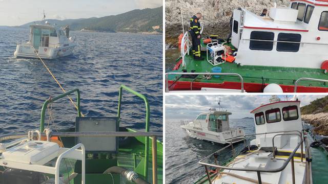 Vatrogasci odsukali misteriozni brod s Korčule: 'Preuzet će ga Plovput, do tad ćemo ga čuvati'
