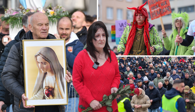 Sto slika s trgova: Muškarci opet klečali i molili za čednost, umjetnica donijela ruže u Splitu