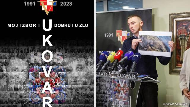 SRAMOTNO Veliko U i HOS na plakatu za Vukovar; Penava: 'Kome smeta neka ne dolazi...'