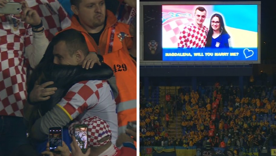 Ljubavna priča na Maksimiru: Hrvat je zaprosio Ukrajinku...