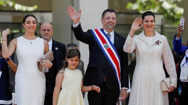 Rodrigo Chaves is sworn in as Costa Rica's new president, in San Jose