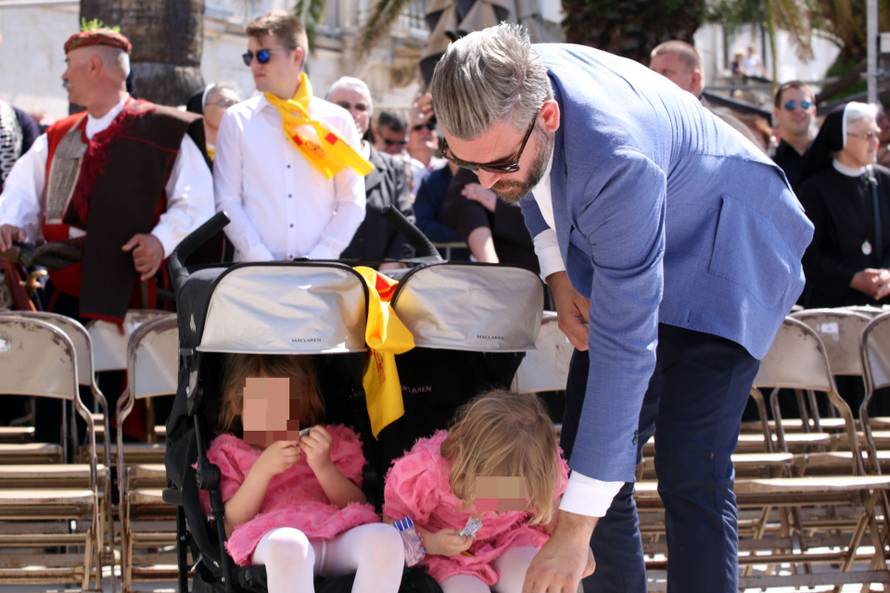 Split: Stipe Pletikosa s obitelji na proslavi blagdana sv. Duje