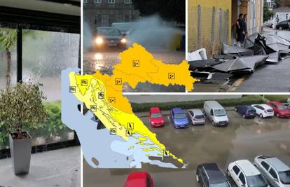 Moguće poplave, grmljavina i bujice uz kišu. Za pola Hrvatske upaljen narančasti Meteoalarm