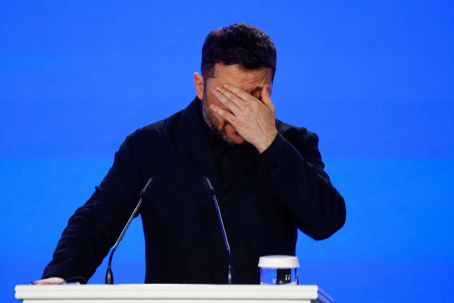 Ukraine's Zelenskiy, and EU's von der Leyen and Costa attend press conference on fourth anniversary of Russia's full-scale invasion, in Kyiv