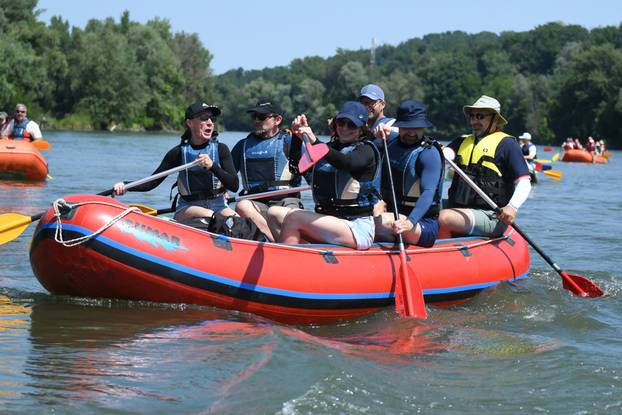 Rafting Hrvatskom Amazonom - Drava 2025. od legradskog ušća Mure u Dravu do Ješkova