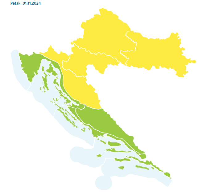 Odzvonilo je dugom babljem ljetu: Upalili žuti alarm zbog magle, u ponedjeljak prvi mraz!