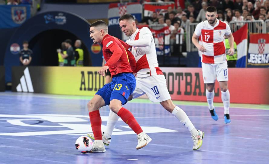 Susret Hrvatske i Španjolske u polufinalu Europskog prvenstva u futsalu