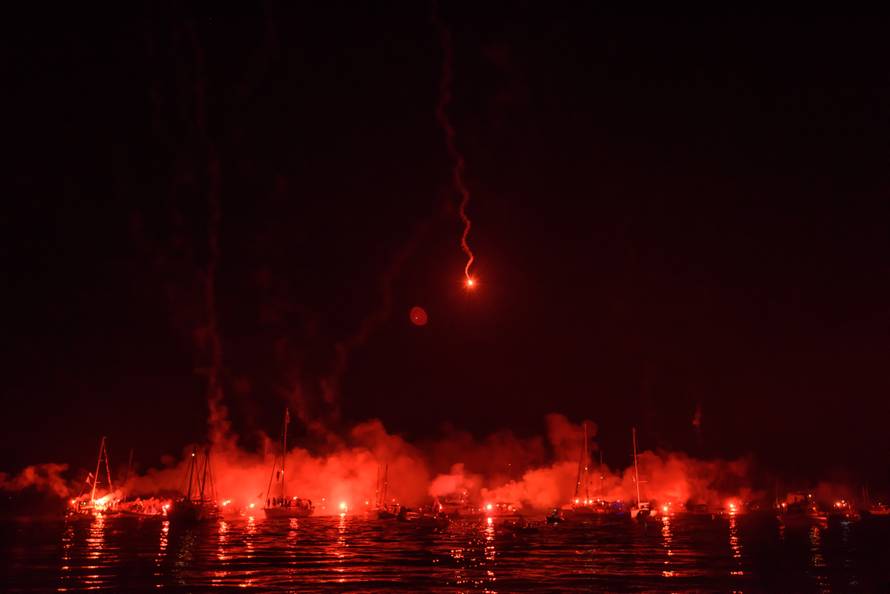 Pogledajte doček naših zlatnih jedriličara Šime i Igora u Zadru