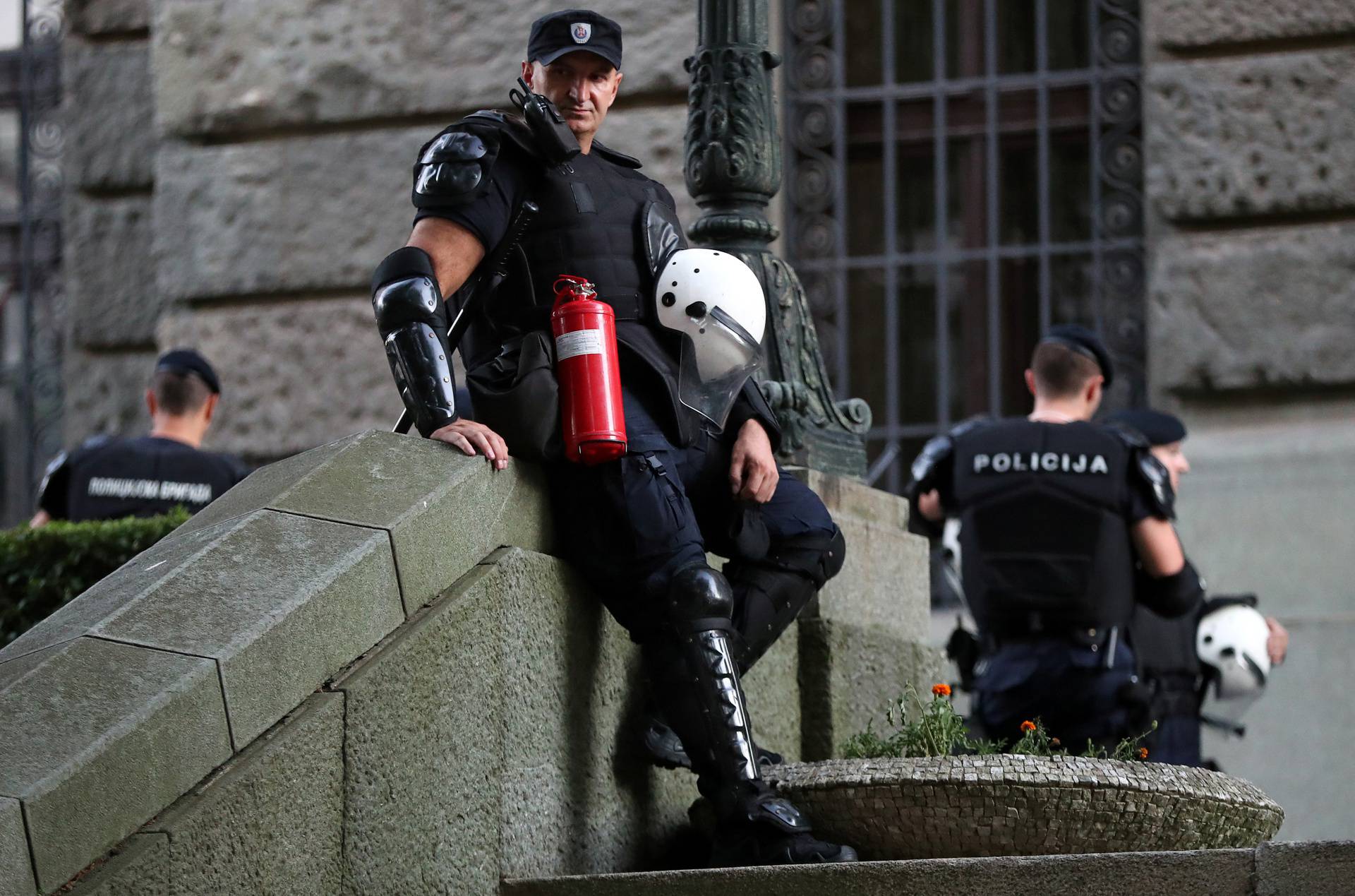 Protest amid the spread of the coronavirus disease (COVID-19) in Belgrade