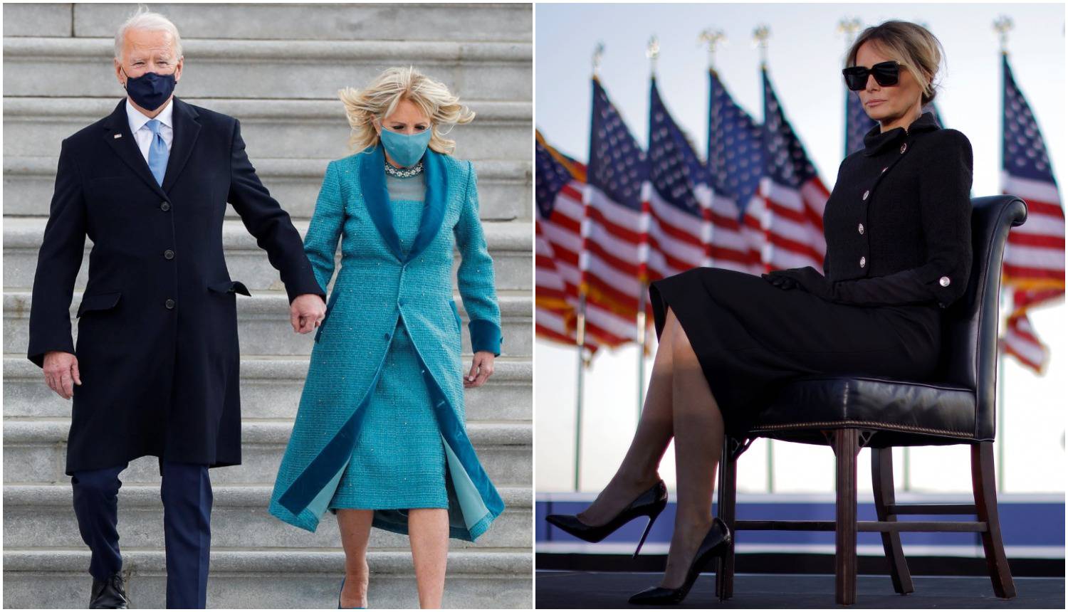 ANKETA Koja se bolje odjenula? Jill Biden ili mračna Melania?