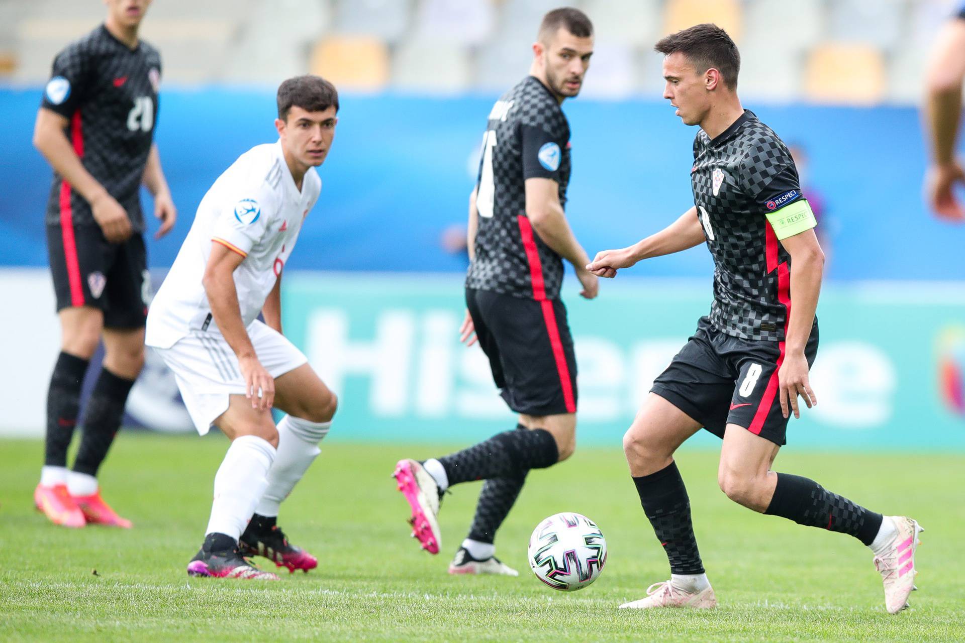 Utakmica četvrtfinala Europskog U21 prvesntva između Španjolske i Hrvatske