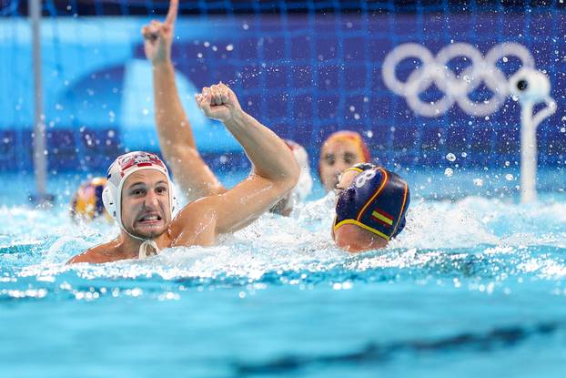 Susret Hrvatske i Španjolske u četvrtfinalu Olimpijskih igara u Parizu