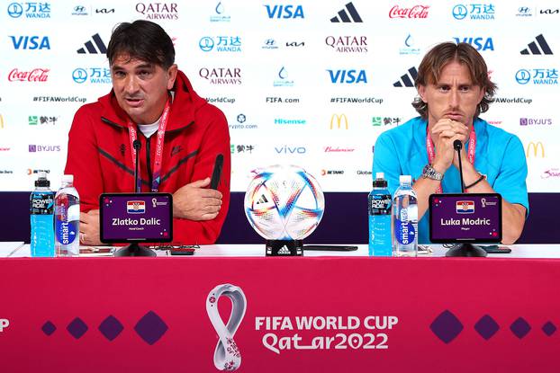 KATAR 2022 - Zlatko Dalić i Luka Modrić održali konferenciju za medije 