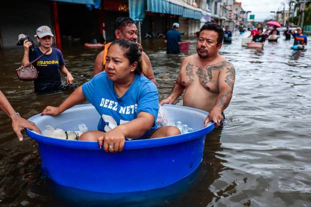 Heavy rain in Bangkok