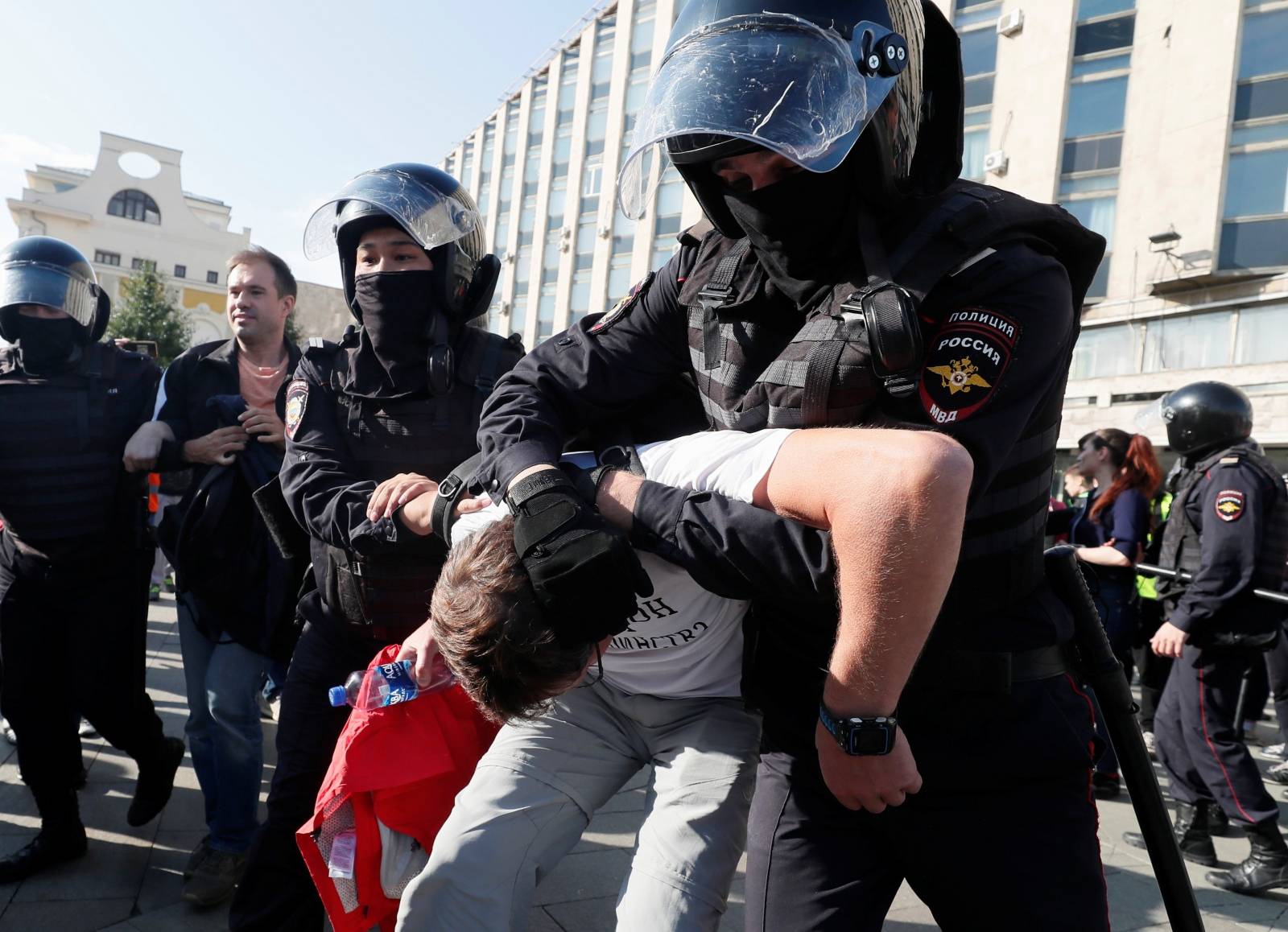 Rally calling for opposition candidates to be registered for elections to Moscow City Duma in Moscow