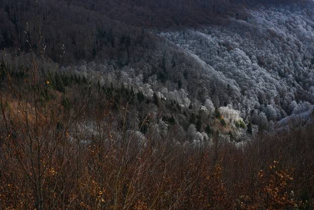 Prekrasni prizori na Medvednici - pogledajte spoj jeseni i zime