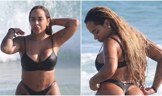 FOTO Neymarovu sestru uhvatili na pla&zcaron;i, u oskudnom kupa&cacute;em ponosno je pokazivala obline