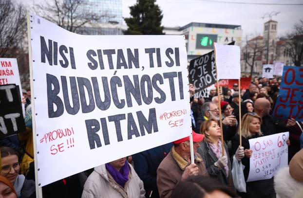 Sarajevo: Prosvjed studenata zbog poplava u Jablanici