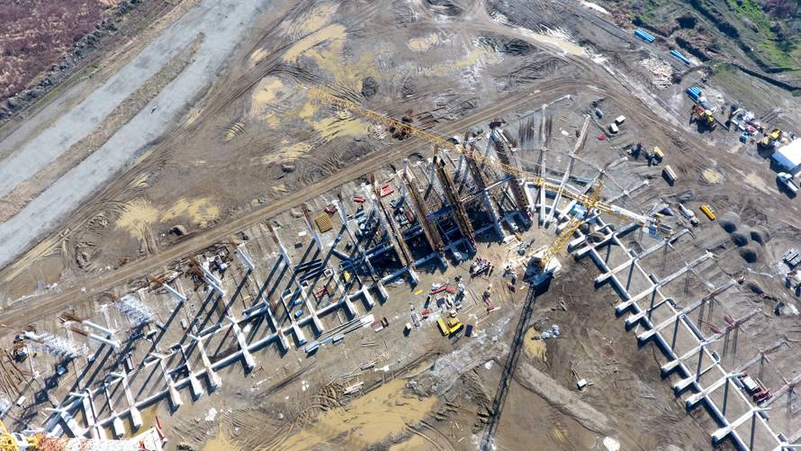 Tko će dočekati? Novi stadion Osijeka nazire se iz zraka...