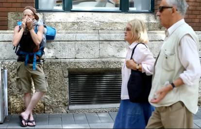 Turist u Zagrebu oduševio je prolaznike čudnim pothvatom