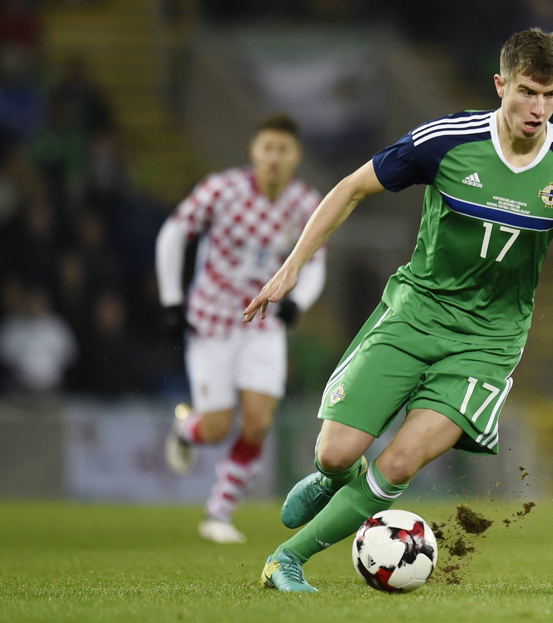 Northern Ireland's Paddy McNair in action