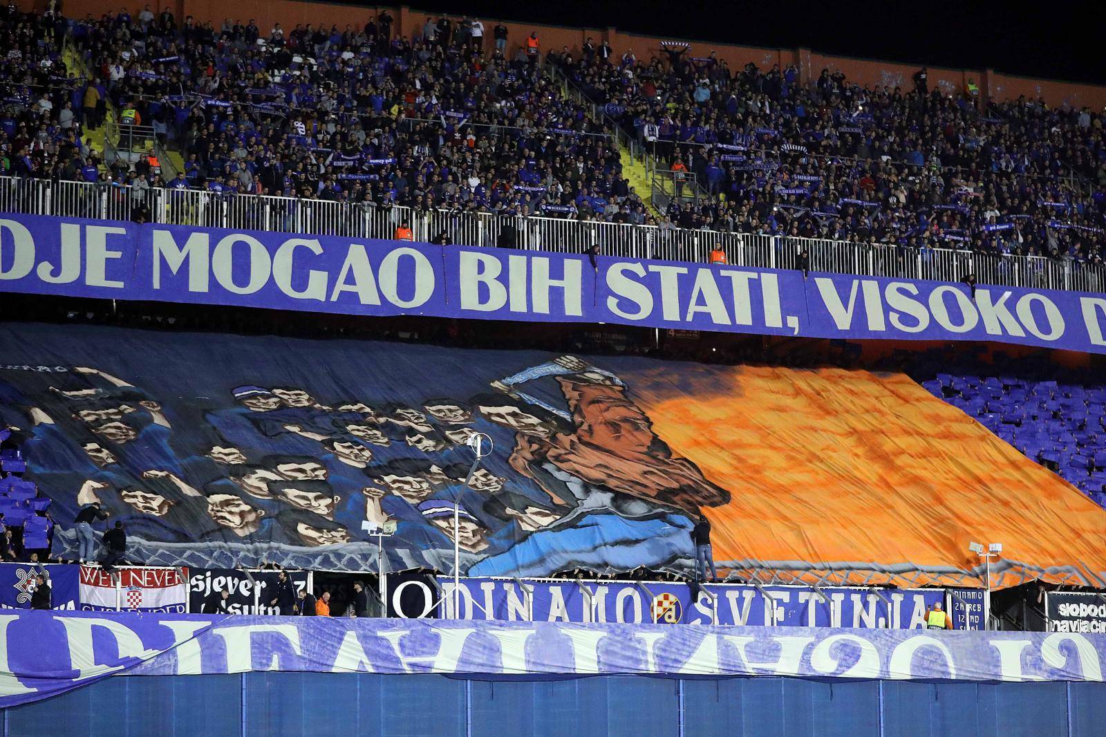 Atmosfera na stadionu uoÄi poÄetka utakmice izmeÄu Dinama i Atalante