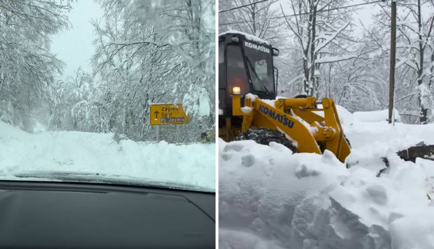 DRAMA KOD PLITVICA Bagerom spasili trudnicu iz sela: 'Ovdje niti ralica nije uspjela doći'