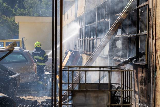Pula: Veliki požar u Šijanu, došlo je do požara skladišta, širi se gusti dim