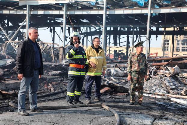 Aftermath of powerful blast near airport in Uzbek capital