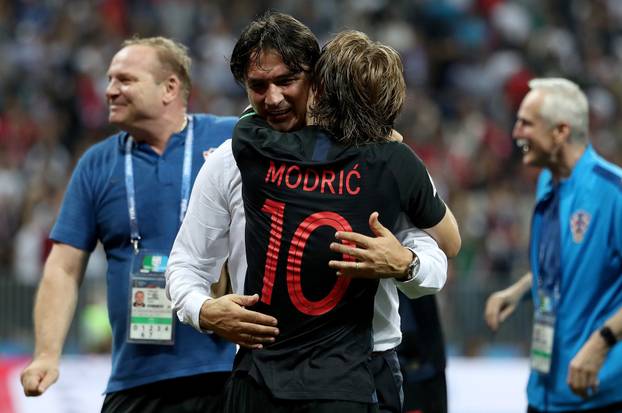 Moskva: Slavlje hrvatske nogometne reprezentacije nakon pobjede nad Engleskom