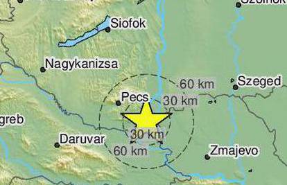 Potres kod Osijeka jačine 3,4 po Richteru: 'Probudilo me, čak je i struje nestalo na par minuta'