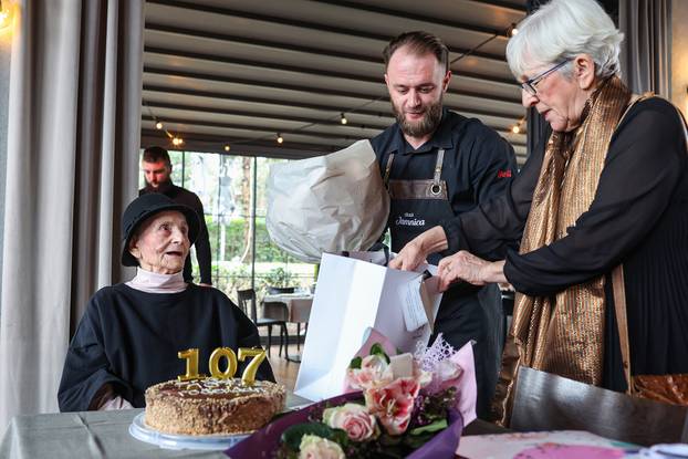 24SATA Proslava 107. rođendana Ivke Brčić, najstarije Zagrepčanke