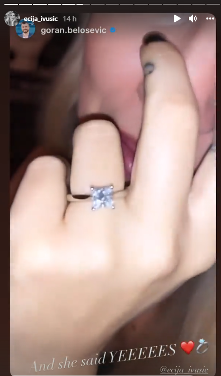 Goran naručio prsten za Eciju iz Belgije: 'Dijamant 'princess cut' posebno je biran samo za nju'