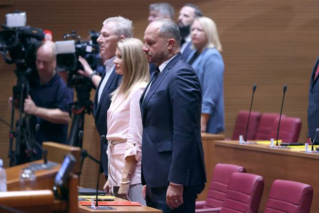 Zagreb: Pocela 7. sjednica Hrvatskoga sabora