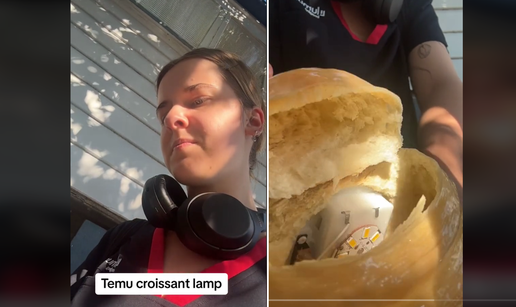 Žena zapanjena otkrićem da je lampa s Temua pravi kroasan