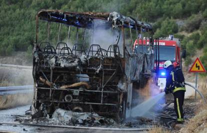 Planuo bus: Vozač se nagutao dima, a vatra zahvatila i šumu