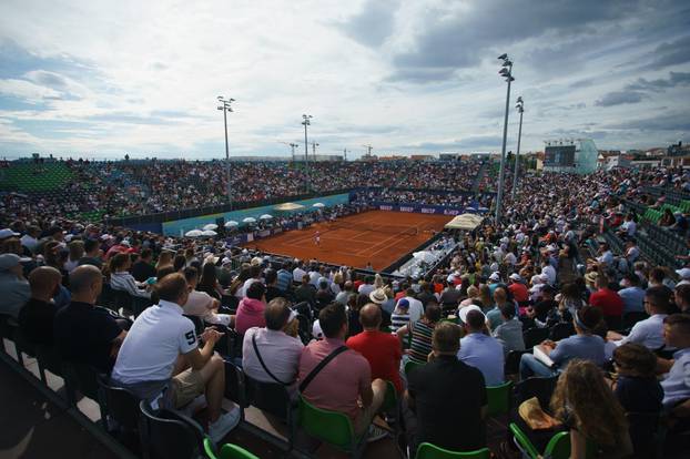 Zadar: Novak Đoković i Nino Serdarušić odigrali meč na teniskom turniru Adria Tour