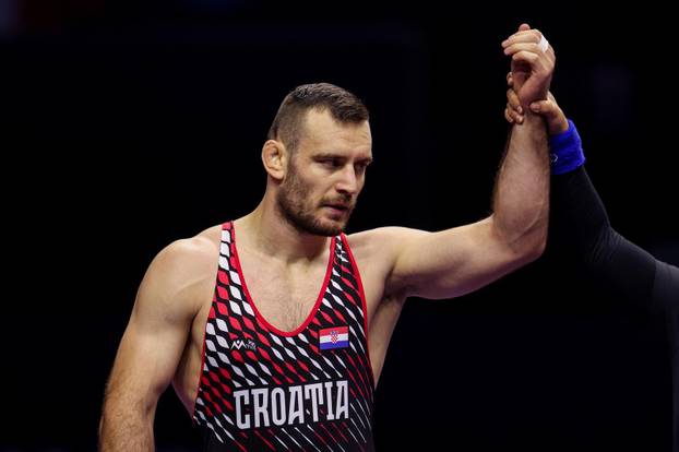 Zagreb: Svjetsko prvenstvo u hrvanju 2025., kvalifikacije Grčko - rimski stil, 87 kg, Patrik I. Gordan - Ivan Huklek