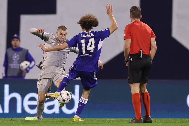 Zagreb:  UEFA Liga prvaka, 4. kolo, skupina E, GNK Dinamo - Red Bull Salzburg