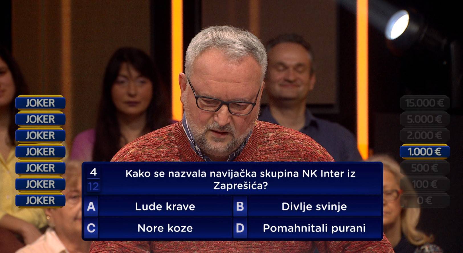 Igora Novosela obradovalo je posljednje pitanje u 'Jokeru': Otišao je kući s 1000 eura...