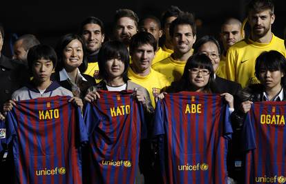 Messi i društvo iz Barcelone posjetili djecu u Fukushimi