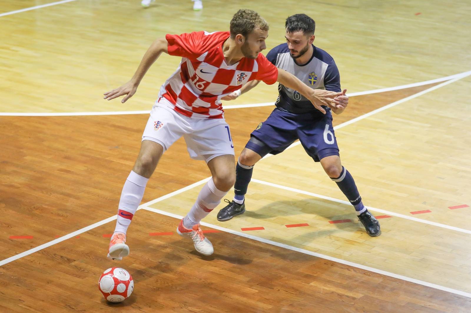 Dubrovnik: Kvalifikacije za futsal svjetsko prvenstvo, Hrvatska - Å vedska