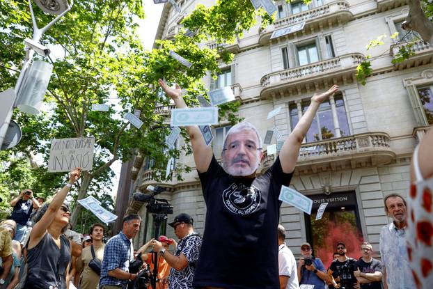 Anti-tourism protest in Barcelona
